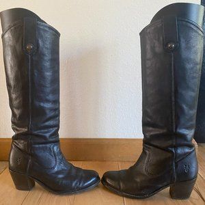 FRYE  Black Tall Boots 7.5